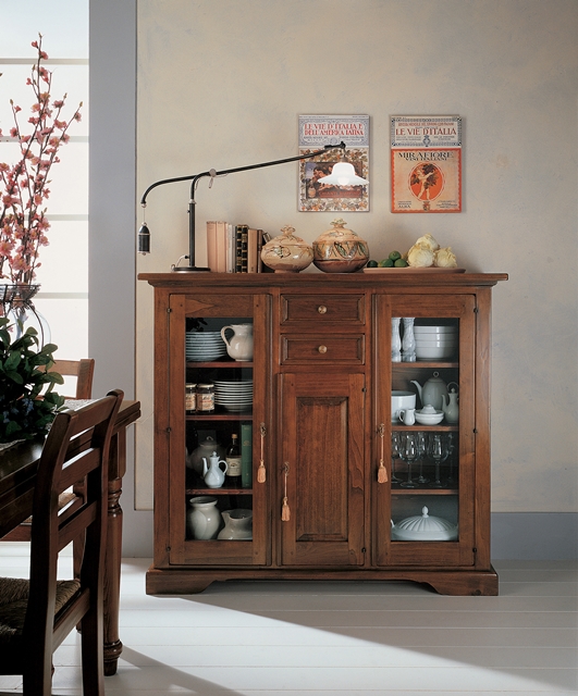 Large shaped display cabinet