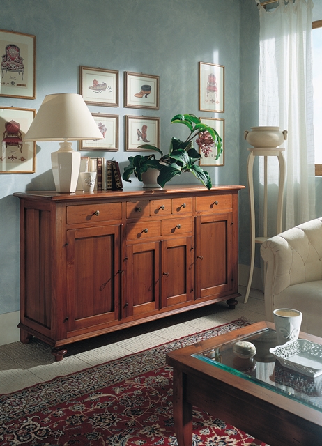 Sideboard with 7 drawers, 4 doors