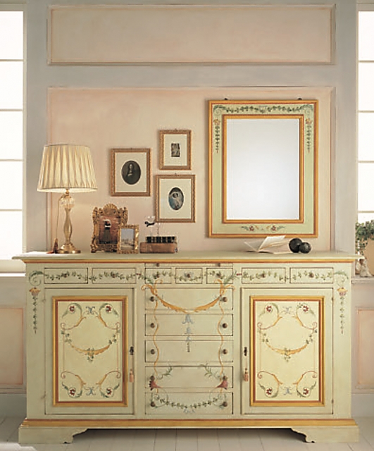 Sideboard with secret, 12 drawers