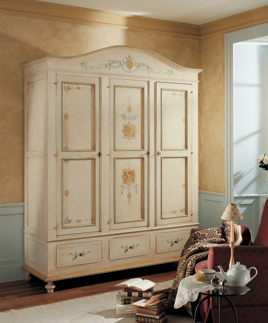 Wardrobe with 3 doors, 3 drawers