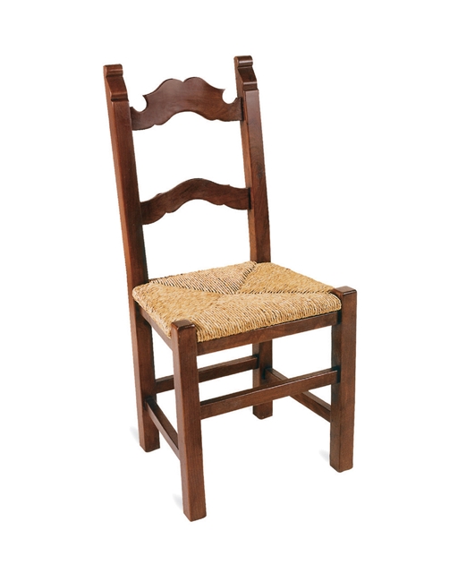 Chair with two shaped transoms