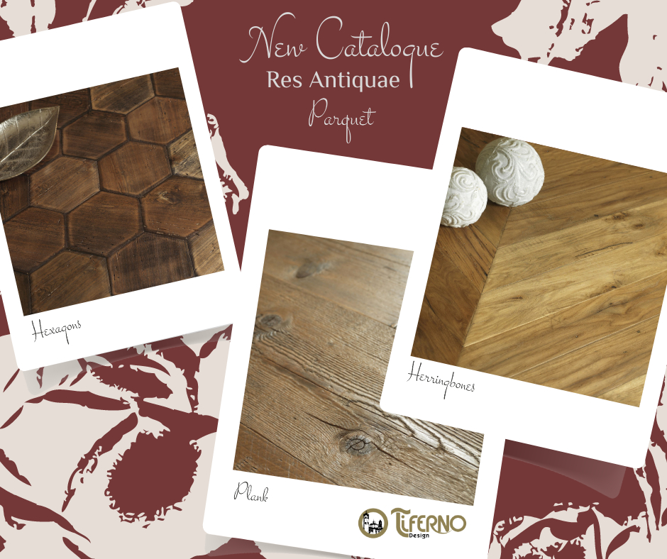 Res Antiquae//New Parquet Catalogue with Recovery Wood